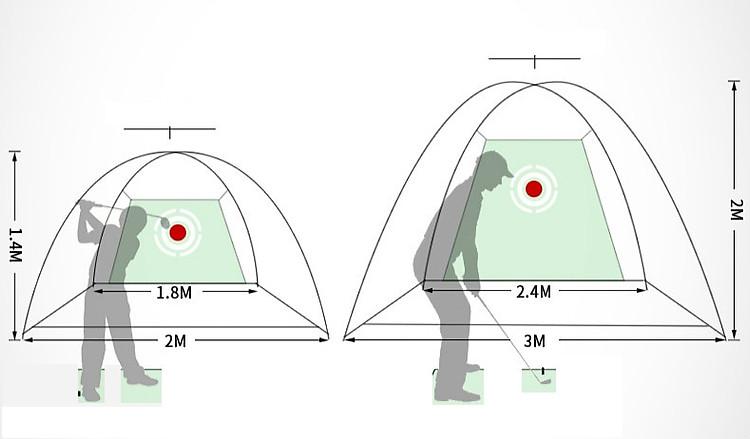 LƯỚI TẬP SWING 3M - PGM GOLF SWING PRACTICE NET