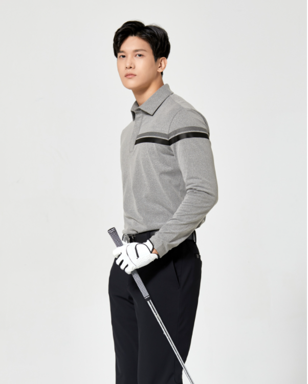 Áo golf nam tay dài HOLIC & PLAY HA4MTS002