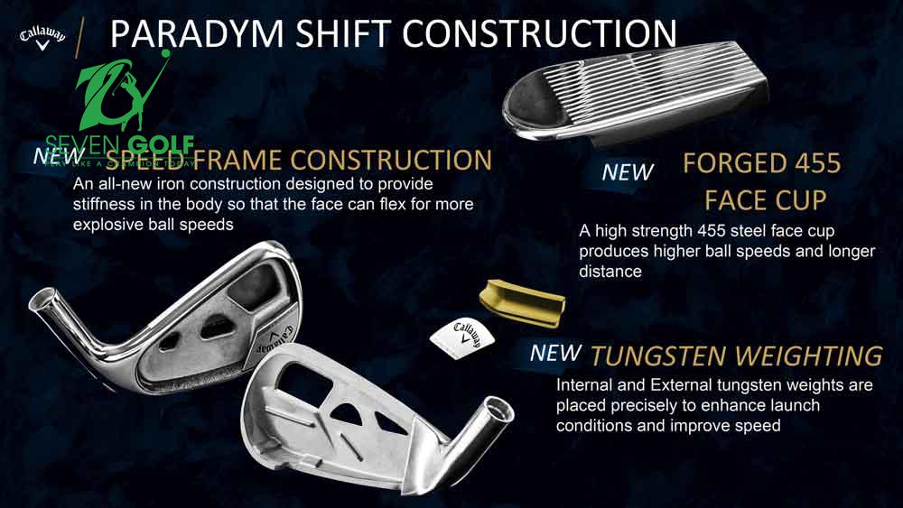 Bộ gậy golf sắt Callaway Paradym irons ( 6 gậy)